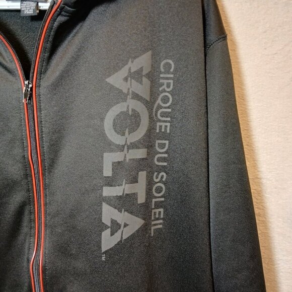 Cirque du Soleil VOLTA fulll Zip Hoodie Sweatshirt Black Size XL - Picture 2 of 9